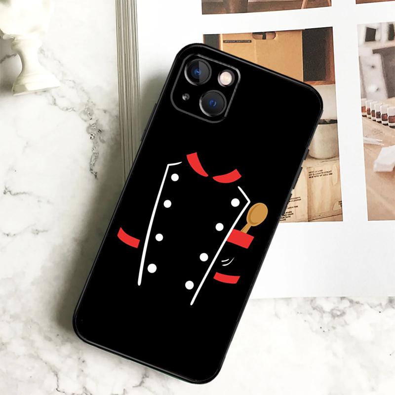 Chef Uniform Phone Case For iPhone 17 16 14 13 12 11 15 Pro Max Plus 12 13 Mini 16e 17 Air Cover Coque