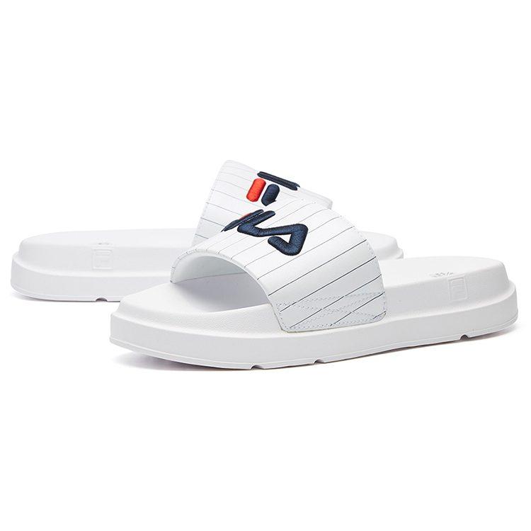 Fila Белые домашние тапочки на толстой подошве женские F52W044602FWT