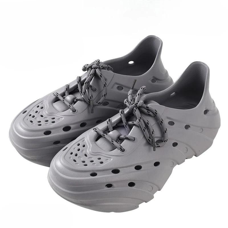 Fashion Outdoor Male Shoe Height Closed Toe with Platform Hole Shoes Comfortable Adult New Design 2025 Number 41 Daily Use Men's Sandal