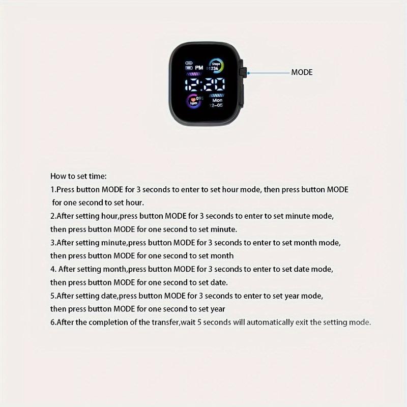 1 шт. Крутые модные часы Мужские и женские спортивные часы с пульсометром Единорог Студенческие электронные часы