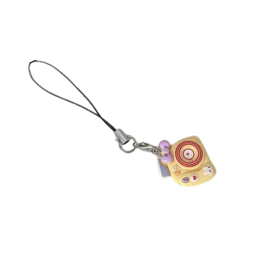 6 Color Option Miniature Camera Keychain Adorable Macaron Design Phone Lanyard Stylish Jewelry Charm For Backpacks