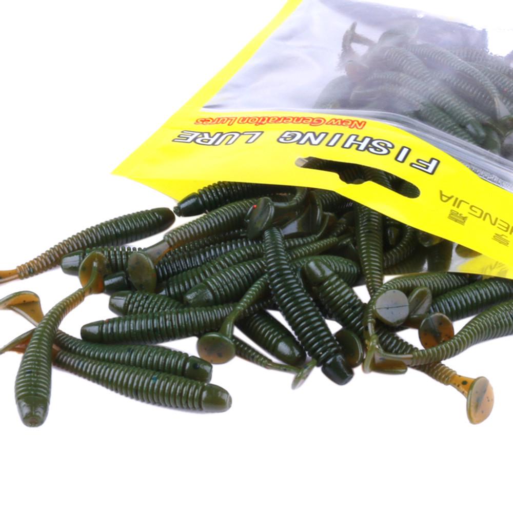 0Pcs Soft 5cm Silicone Fishing With Fishing