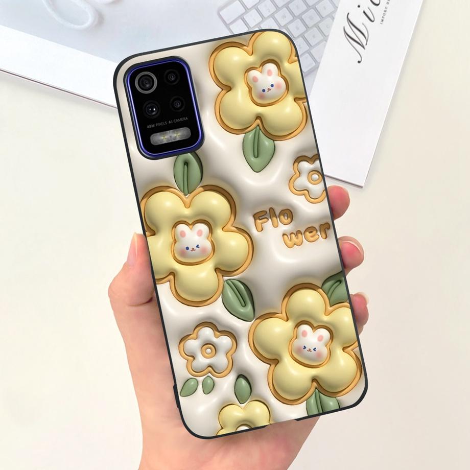 Чехол для телефона LG K52 Q52 2020, мягкий матовый силиконовый чехол для LGK52 LGQ52 2020, чехол в готическом стиле, мультяшная задняя крышка, милый узор