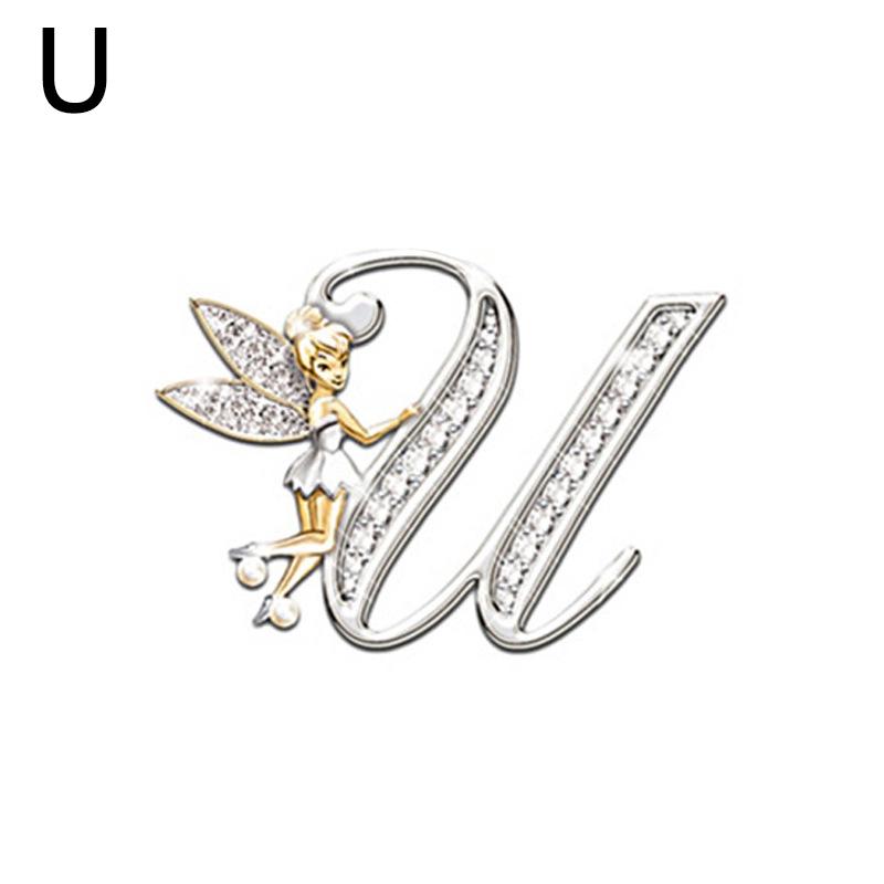 1PC Fashion Brooches Alphabet A-Z Corsage Handmade Gift Exquisite Jewelry Accessories KTY