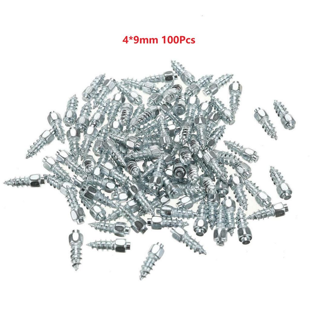 100 шт. шипы для автомобильных шин противоскользящие винты гвозди авто мотоцикл велосипед грузовик внедорожные шины противообледенительные шипы подошва для снегоступов