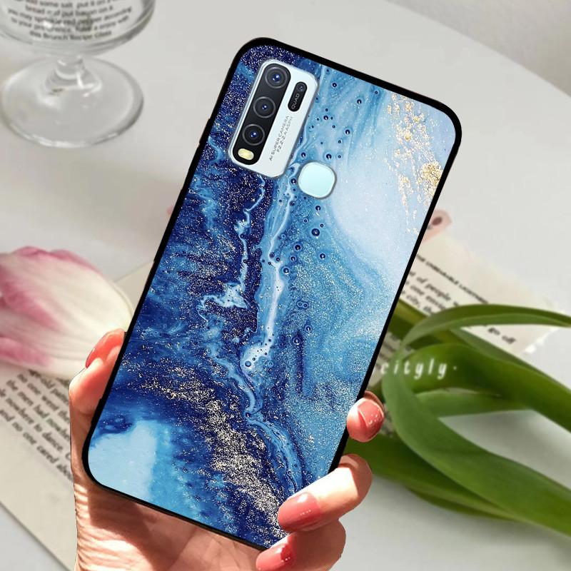 Для Vivo Y30 1938 Y50 1935 Чехол животное Силиконовый Мягкий ТПУ Задние крышки Для Vivo Y 30 50 Y30 2020 Чехол Защитный Мультяшный Funda