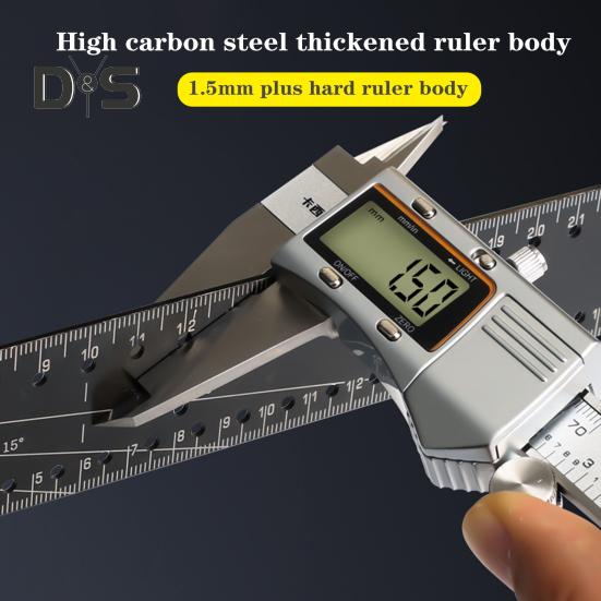 Угловая линейка для деревообработки Высокоточная конструкция с защитой от падения Широкое применение Многофункциональная угловая прецизионная угольниковая линейка для деревообработки