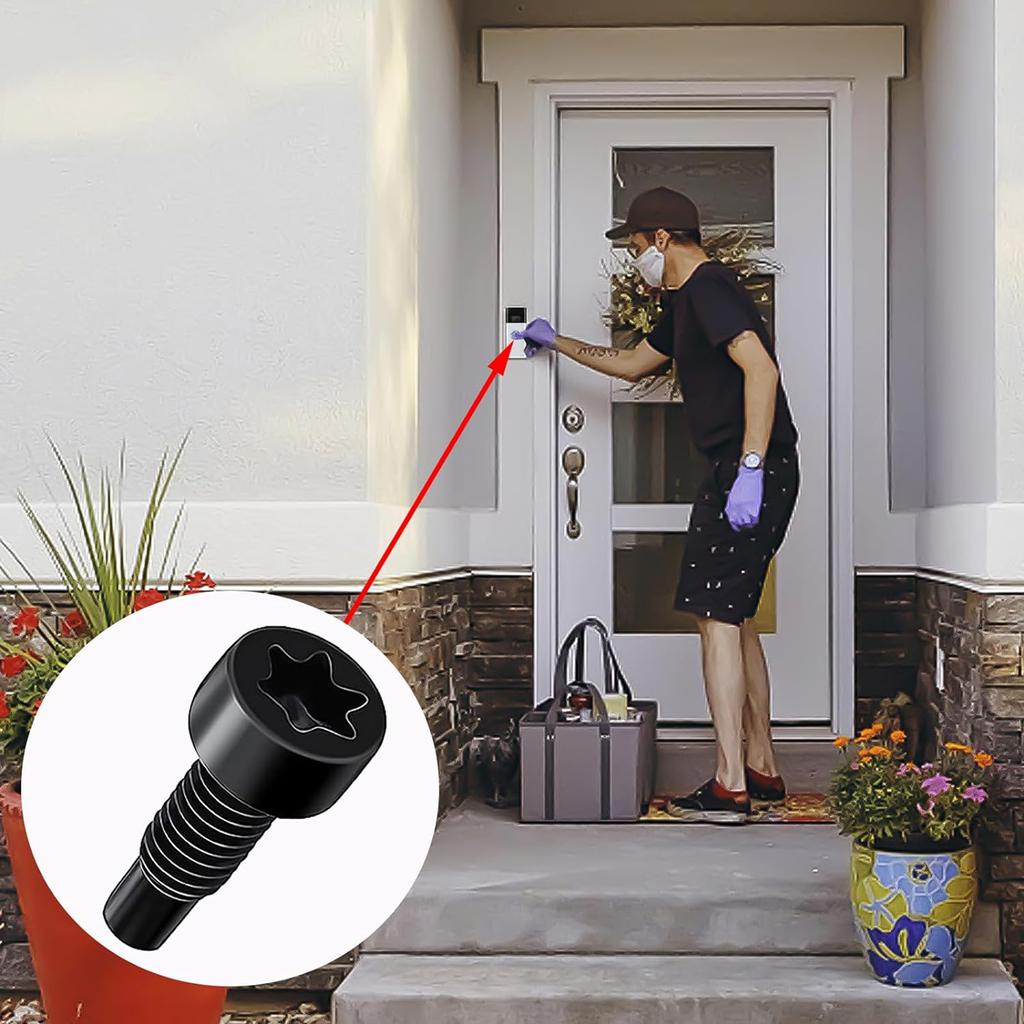 Versatile Doorbell Screw Set 16Pcs Spare Screws for Various Doorbell Models Reliable Doorbell Screw Kits Simple Installs