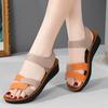 Женские летние римские сандалии на плоской подошве, нарядные повседневные сандалии с открытым носком для мам больших размеров