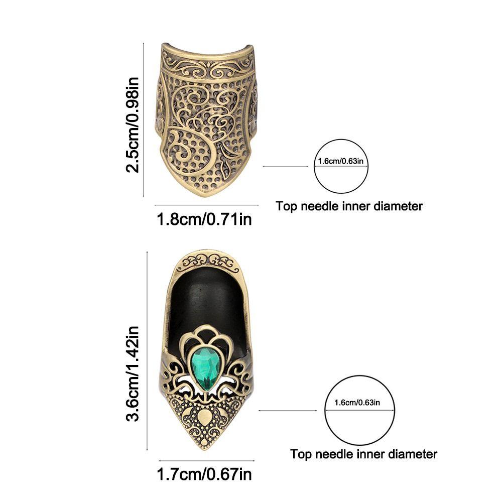 Metal Open Nail Acorn Thimble Durable Open Nail Acorn Finger Protector  for Embroidery