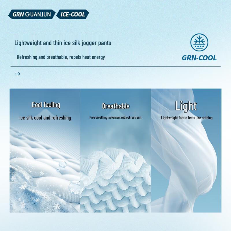 Мужские джоггеры из ледяного шелка Guirenniao