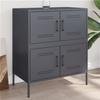 VidaXL Buffet Anthracite 68x39x79 Cm Steel, Cabinet, Cupboard, High Buffet, Side Cabinet, Storage Cabinet, 842954