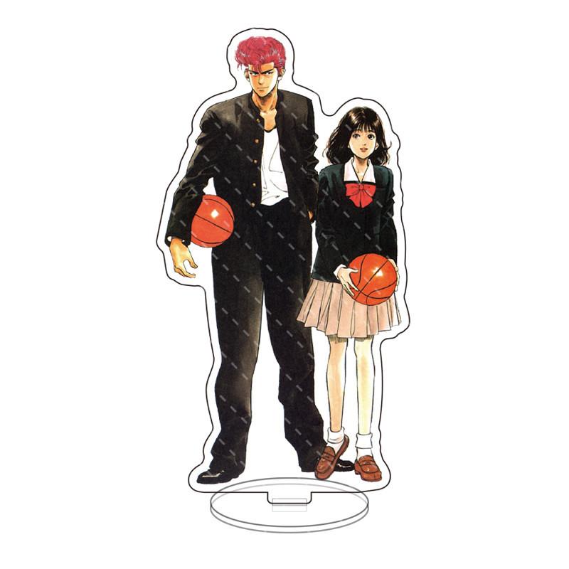 Фигурка аниме Slam Dunk на акриловой подставке Kaede Rukawa Sakuragi Hanamichi, настольная подставка, украшение, мужская модель, игрушки для фанатов