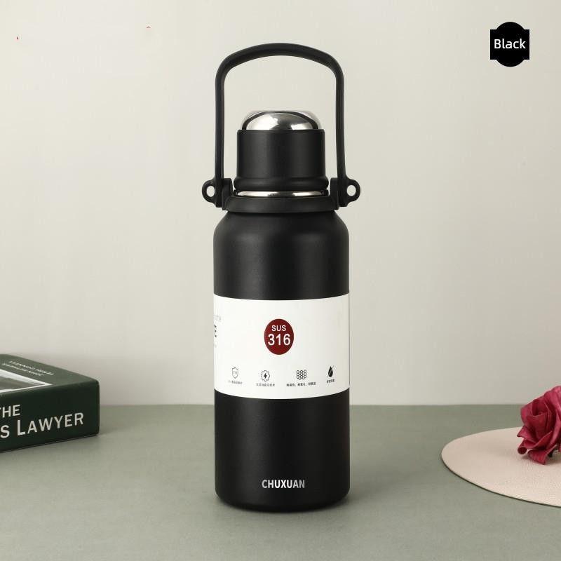 316 Stainless Steel Large-Capacity Thermos Cup for Women, Good-Looking Outdoor Sports Water Bottle, Men's Water Cup, Travel Thermos Pot