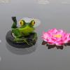 Floating Frog Decoration Pond Frog Decoration Resin Lying Frog Figure for Outdoor Garden Pond Swimming Pool Decor