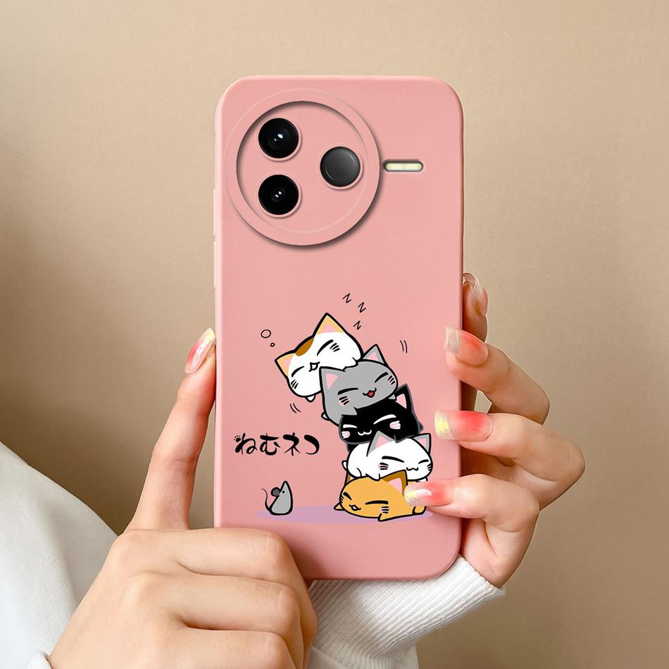Чехол для телефона Redmi K80 Pro Милый Астронавт Премиум Жидкий Силикон Мягкий Корпус Полная Защита Funda Для RedmiK80 Задняя Крышка