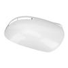 White Rearview Mirror Cover Cap With Turn Signal Hole Protective ABS Side Door Wing Mirror Cap Trim Replacement for