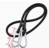 100cm 10mm Diameter  Elastic Rope Bungee Cords Rubber Strong Shock Bungee Cord Tie Down with Carabiner  Hook