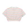 Nike Sportswear Rainbow Striped Casual Short Sleeve Polo Shirt Women Tops Multicolor CJ2516-100