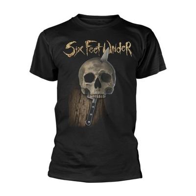 Футболка унисекс с изображением ножа и черепа Six Feet Under для взрослых