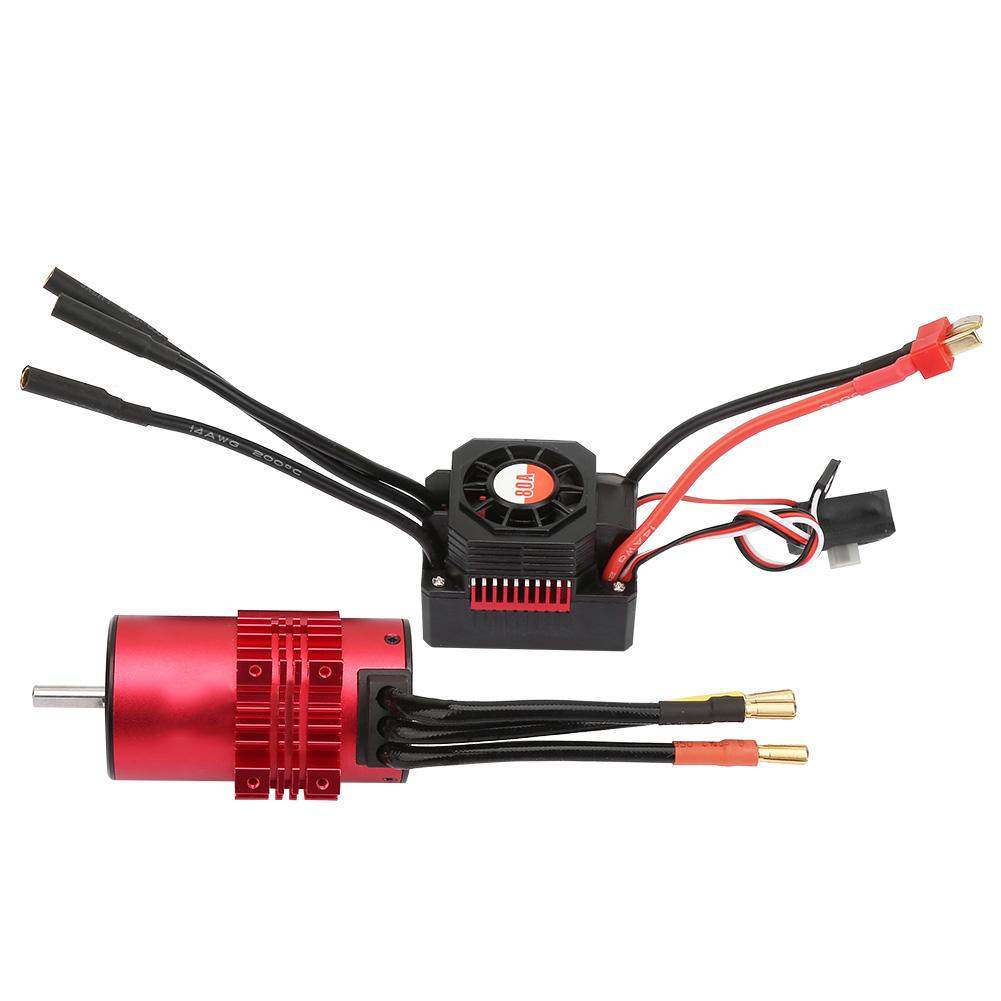 Surpass 3100KV 3665 Мотор & KS80A ESC & Оболочка радиатора для модели радиоуправляемого автомобиля