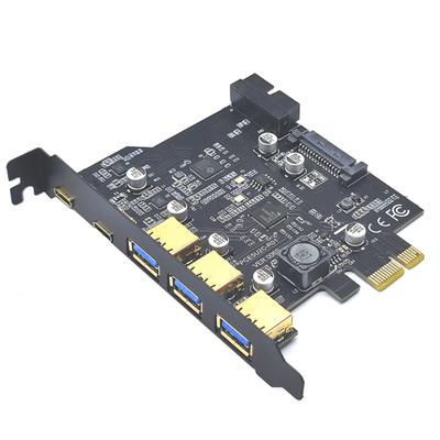 Тип C USB 3.2 Gen2 PCIE Card Hub USB 3.0 Плата PCI Express PCI-E PCI E Адаптер USB 3 Умножитель Контроллер USB3 3.1