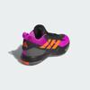 Adidas Cross Em Up Select Basketball Shoes Kids Unisex Core Black/Purple Burst/Impact Orange 23.5 cm