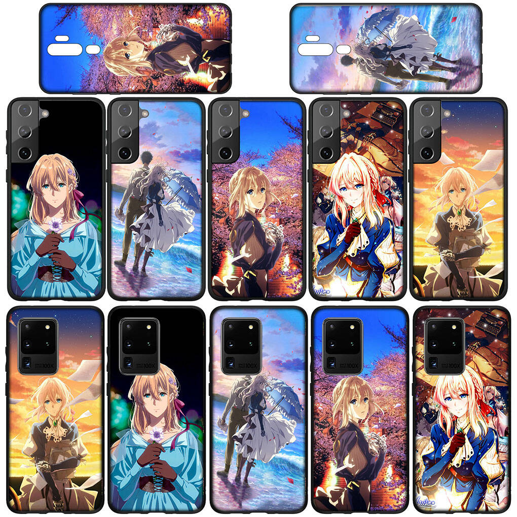 Чехол для iPhone 17 16 15 Xiaomi Poco Redmi Note 14 13 12 11 Pro Max X 9 16e Samsung Galaxy S25 S24 S23 OPPO Huawei Violet Evergarden Чехол для телефона