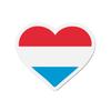 Aimant Coeur Drapeau Luxembourg - Multicolore - 7 Cm - 50 Pièces - Résine Synthétique - Mixte