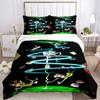Space Adventure Characters Print 3Pcs Bedding Setduvet Cover With 2 Bedropillowcase Home Birthday Gift