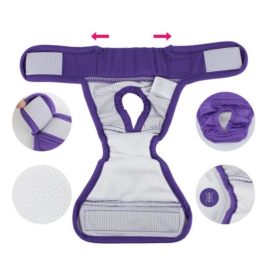 Лента с застежкой на брюках, удобный герметичный подгузник для собак во время менструального недержания, приучение к горшку