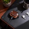 TOURBON Наушники AirPods Оригинальные с Зарядным Кейсом Винтажный, Совместимый, Кожаный, Коричневый, Брелок, Порт, Компактный, Ударопрочный, Стильный, Для Мужчин и Женщин