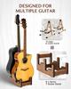STRICH Wooden Guitar Front Stand for and Stage Walnut Color 2 L-2AW Floor-Mounted Stand, 2-Guitar Stand, Display, Space-Saving, Multi-Guitar Home,