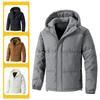 Многоцветное приталенное утолщенное пальто с хлопковой подкладкой, мужское большого размера, зимнее новое свободное худи, хлопковая куртка с подкладкой, куртка-пуховик, короткое теплое мужское