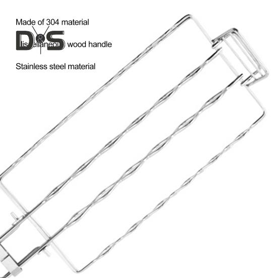 Сетка для барбекю из колбасы, нержавеющая сталь 304, стойка для гриля для кукурузы, складной портативный инструмент для барбекю, легко чистящаяся сетка для барбекю, инструмент для приготовления пищи на открытом воздухе