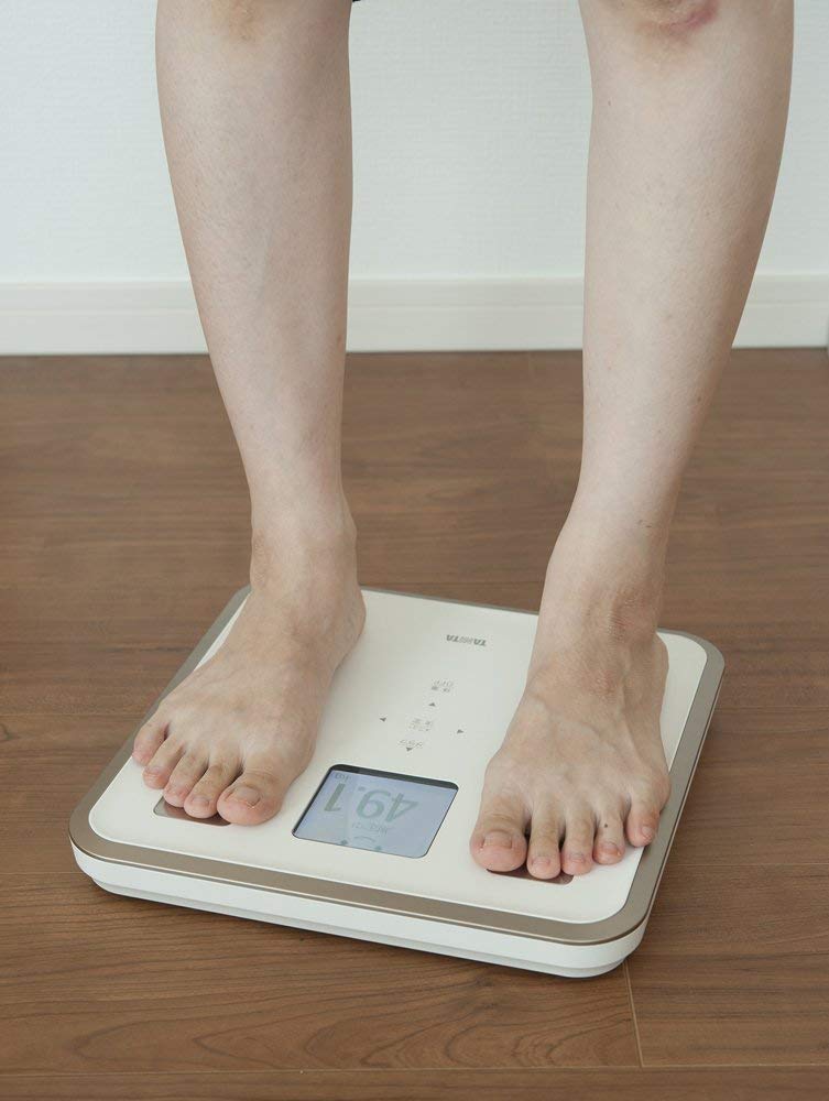 TANITA Вес Анализатор состава тела Подсветка Сделано в Японии Белый ЖК-дисплей WH иллюстрация и отображение сообщения поддержки BC-810 Полноточечный экран/Лицо