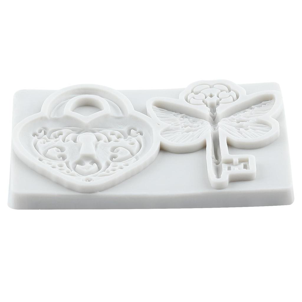 Винтажный ключ силиконовые формы замок замочная скважина форма для мастики инструменты для украшения торта топпер для кекса конфеты шоколад форма для гампасты