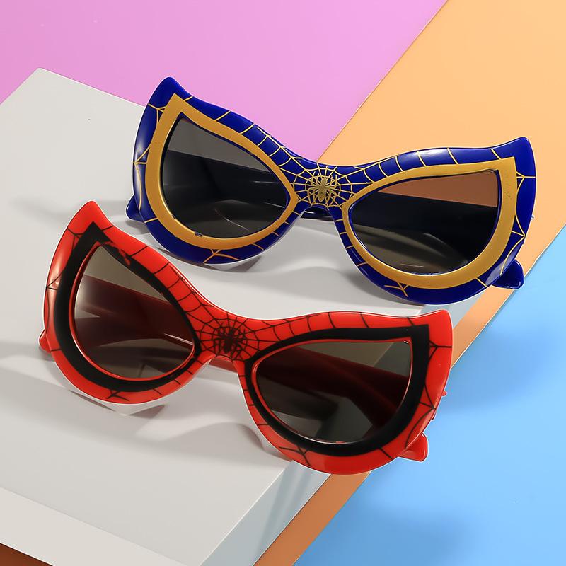 1 шт. Детские солнцезащитные очки с изображением Человека-паука, модные и милые, с рисунком для детей, корейская версия, солнцезащитные очки для путешествий, очки с защитой от ультрафиолета
