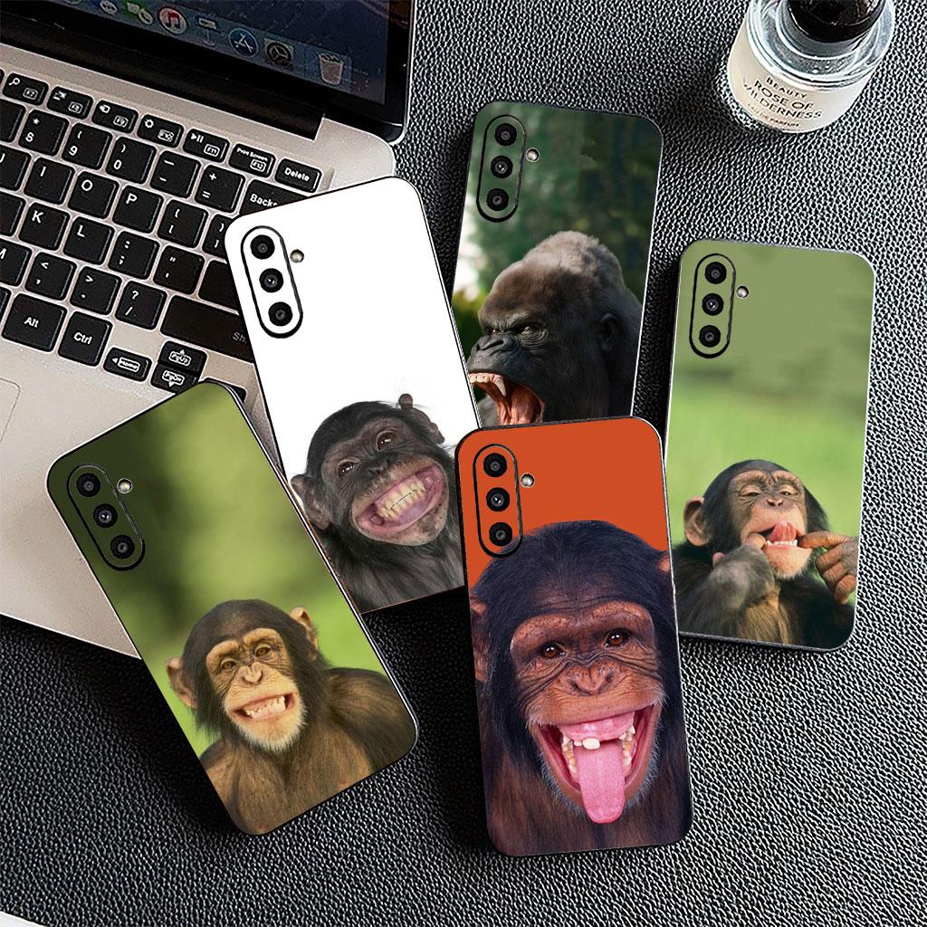 Casing Phone Cover for Samsung Galaxy S25 S24 S23 FE Ultra Plus S7 Edge S25+ S23+ A56 5G Case  Monkey Gorilla Ape Baby Animal