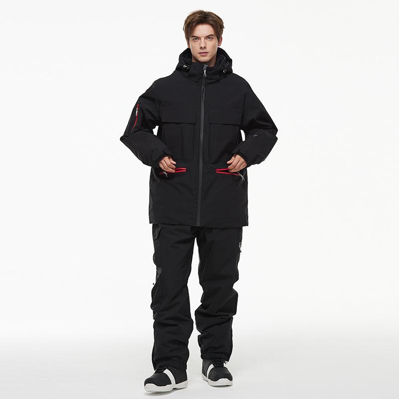 Лыжная одежда мужская и женская зимняя уличная водонепроницаемая ветрозащитная утолщенная теплая утолщенная одежда для сноуборда сноубординга лыжный костюм комплект