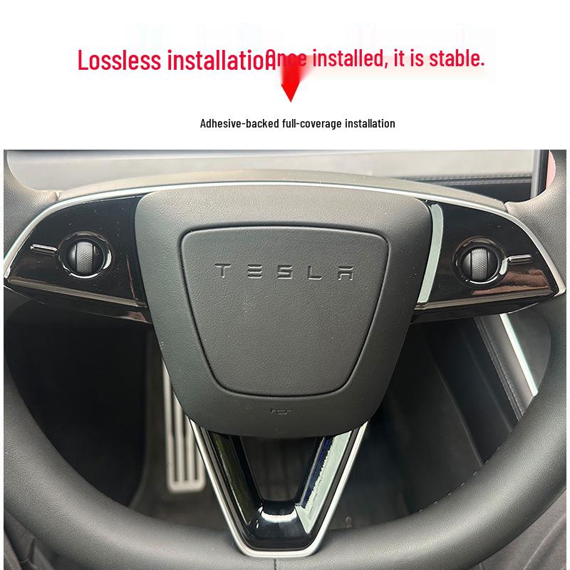 Защитные наклейки для кнопок руля Tesla Model Y/3/YL - Улучшение интерьера