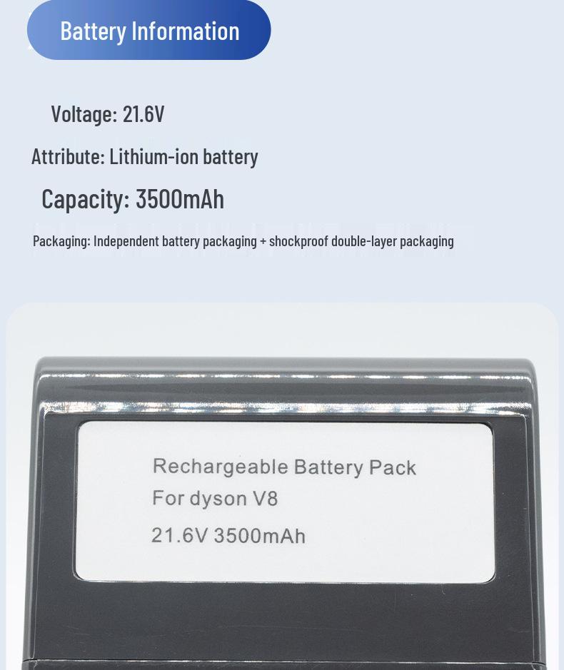 Замена аккумулятора пылесоса SD-Dyson V8 21700-3000 мАч