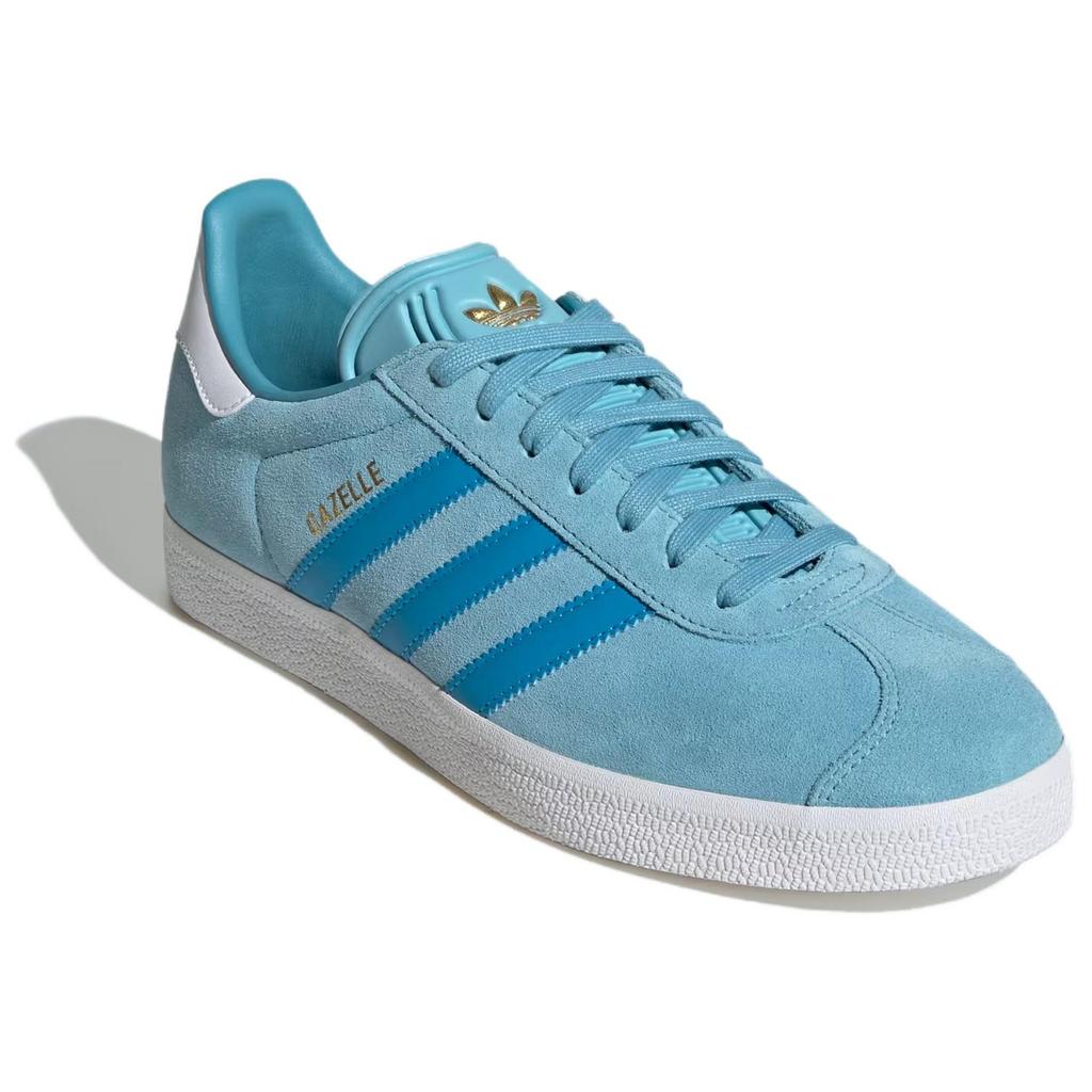 Adidas Originals Gazelle Fashion Comfortable Durable Low-Top Sneakers Unisex Sneakers Blue JR0620