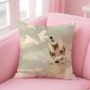 M--Mrs Mighetto Print Pillow Case Comfort Sofa Bed Silky elegant Invisible zipper Custom Decorative cushion cover