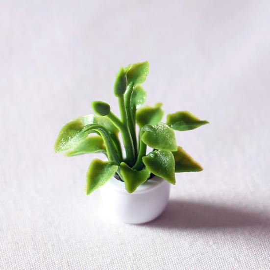 Мини-горшок, аксессуары, маленький горшок для растений, высокий кукольный домик, имитация декора