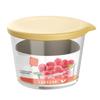 Round Glass Food Storage Container Soup Container Microwave Safe Meal Prep Container Glass Bowl with Lid