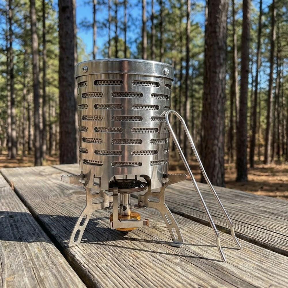 Mini Camping Heater With Handle Heating Cover Durable Emergency Heater Traveling