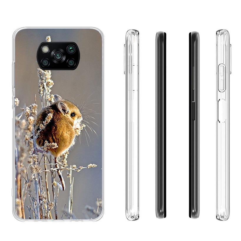 Cute Lovely Pet Hamster Phone Case For Xiaomi Poco X7 X6 X5 Pro F7 Ultra Redmi 15C 15 13C 13 12C 12 10 10A 10C 9 9A 9C 9T Cover