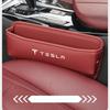 Car Seat Gap Organizer Leather Console Side Pocket Auto Crevice Filler Storage Box for Tesla Model 3 Model S X Y Accessories