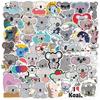 Cute Koala Stickers for Water Bottles 50 Pack, Waterproof Vinyl Stickers for Hydro Flask Laptop Skateboard Car Party Supplies, Animal Stickers for Kid